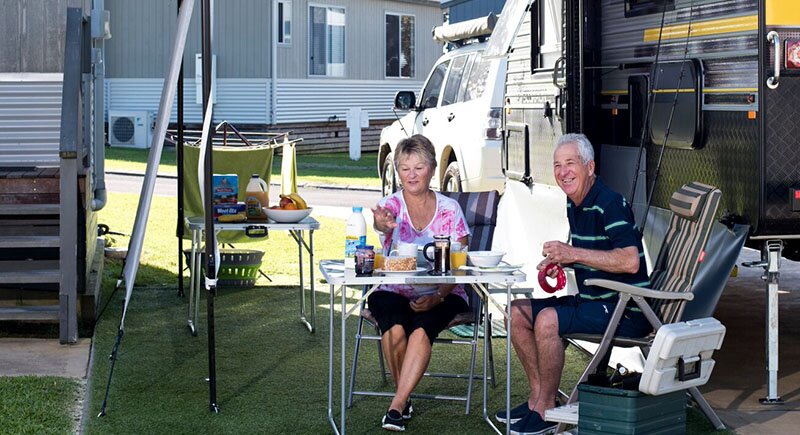 Ensuite site at Huskisson White Sands. Image: Holiday Haven Tourist Parks