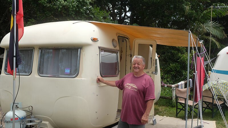 Rod Taverner with his 1964 Sunliner