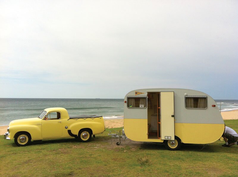 1950s bondwood caravan