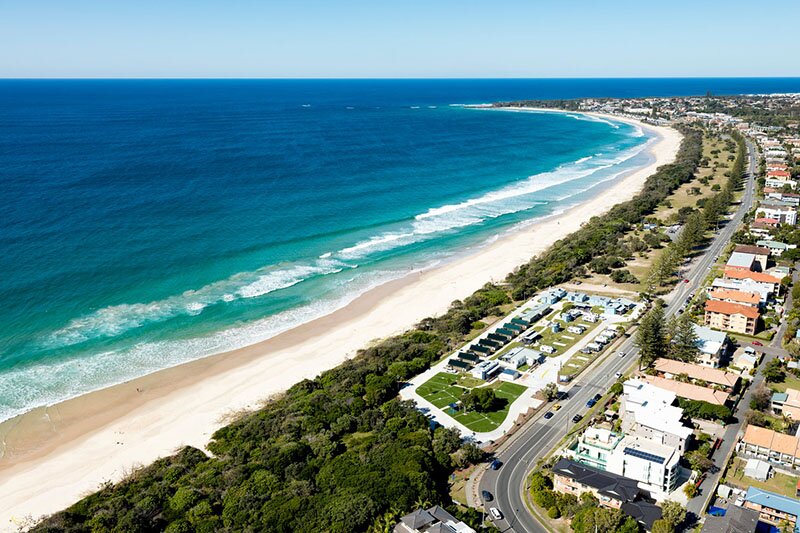 Aerial view of Kingscliff North