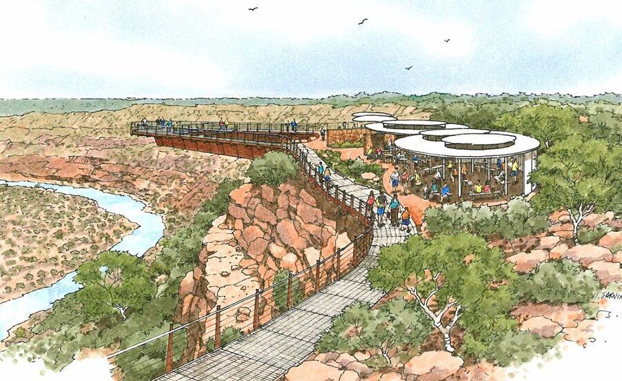 An artist's impression of the skywalk site. Photo: Supplied